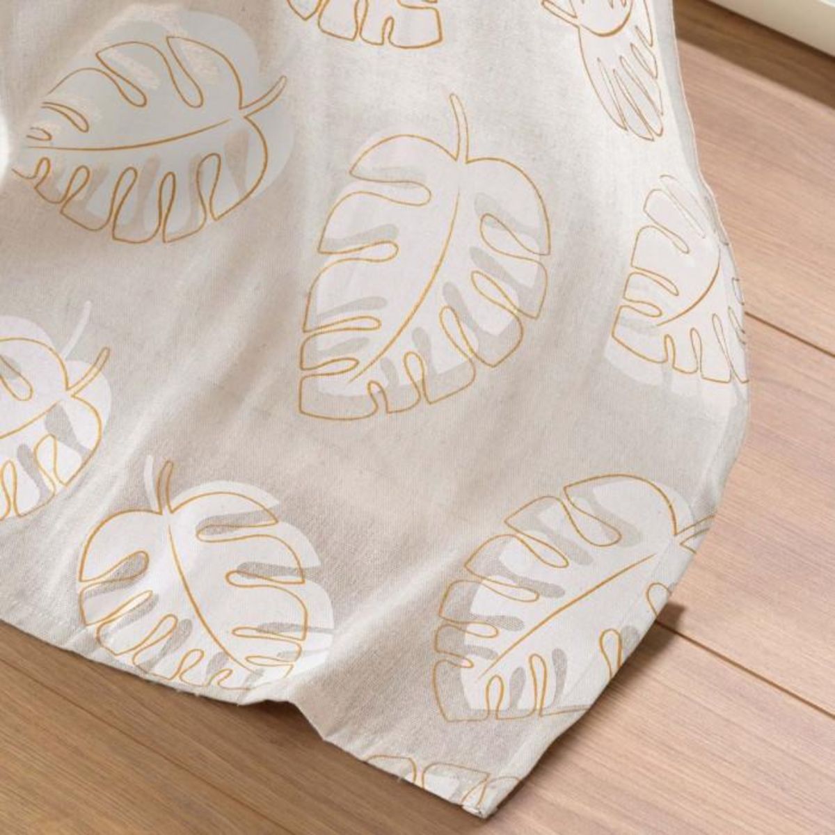 Paris Prix Rideau à Œillets Imprimé  Evasion  140x240cm Beige