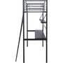 Voir la diapositive 4 : Habitat et Jardin Lit mezzanine avec bureau  Alona  - 90 x 190 cm - Noir