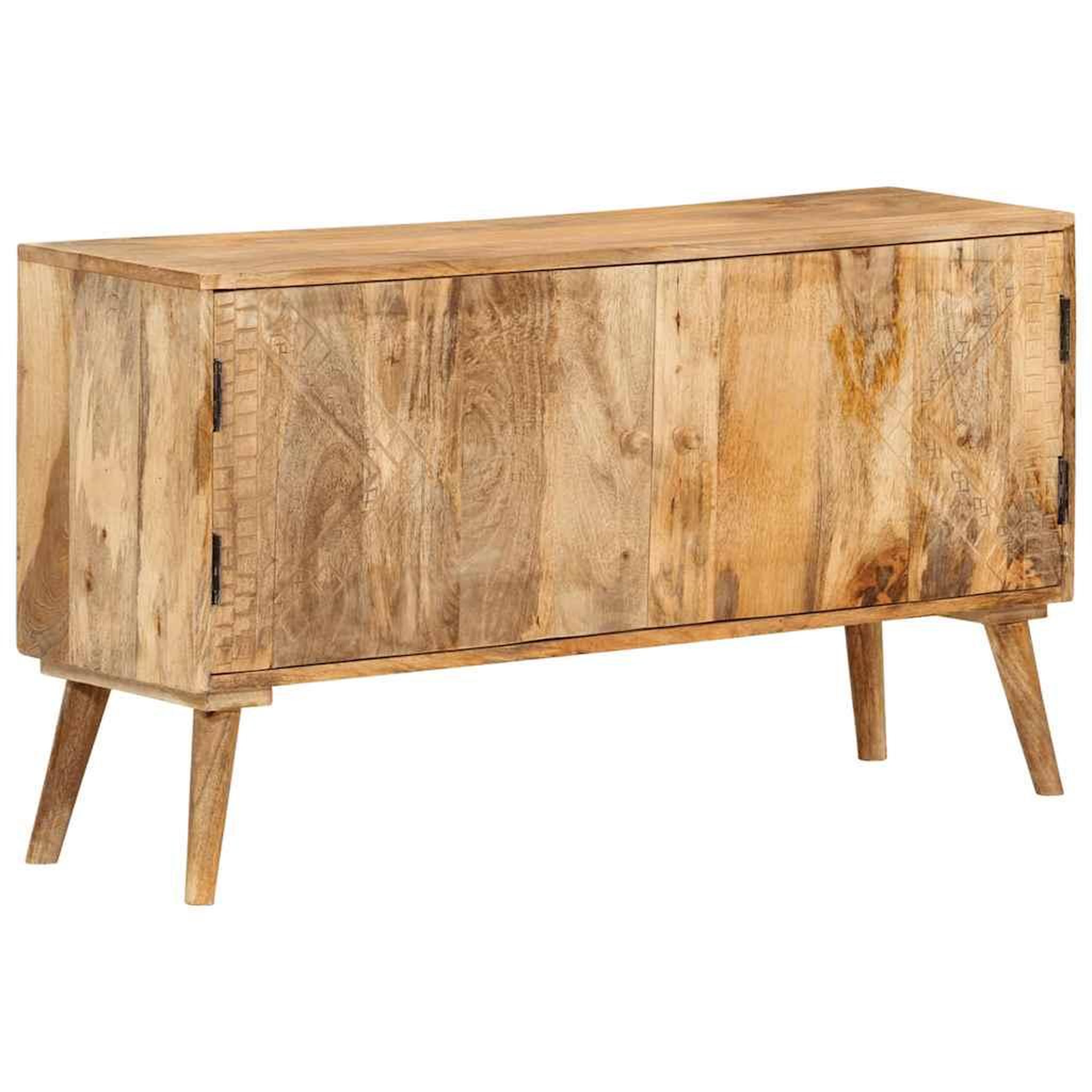 VIDAXL Buffet bois de manguier massif 110x30x60 cm