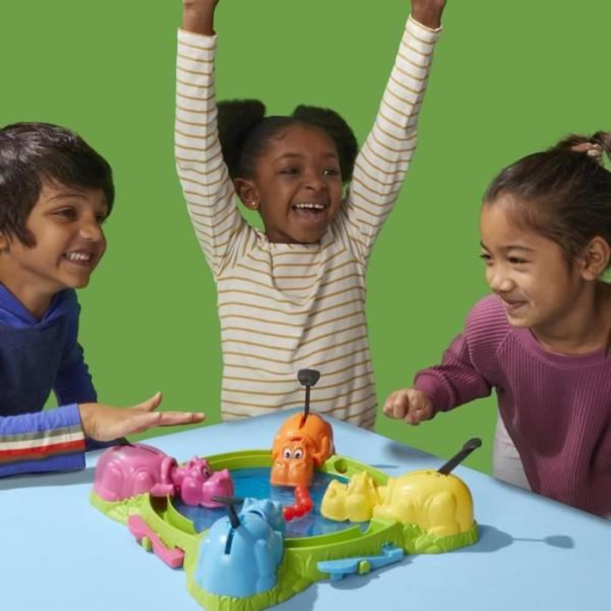 Voir la diapositive 5 : HASBRO Hippos gloutons, jeu de société enfant, jeu de plateau, des 4 ans, pour 2 a 4 joueurs, Hasbro Gaming