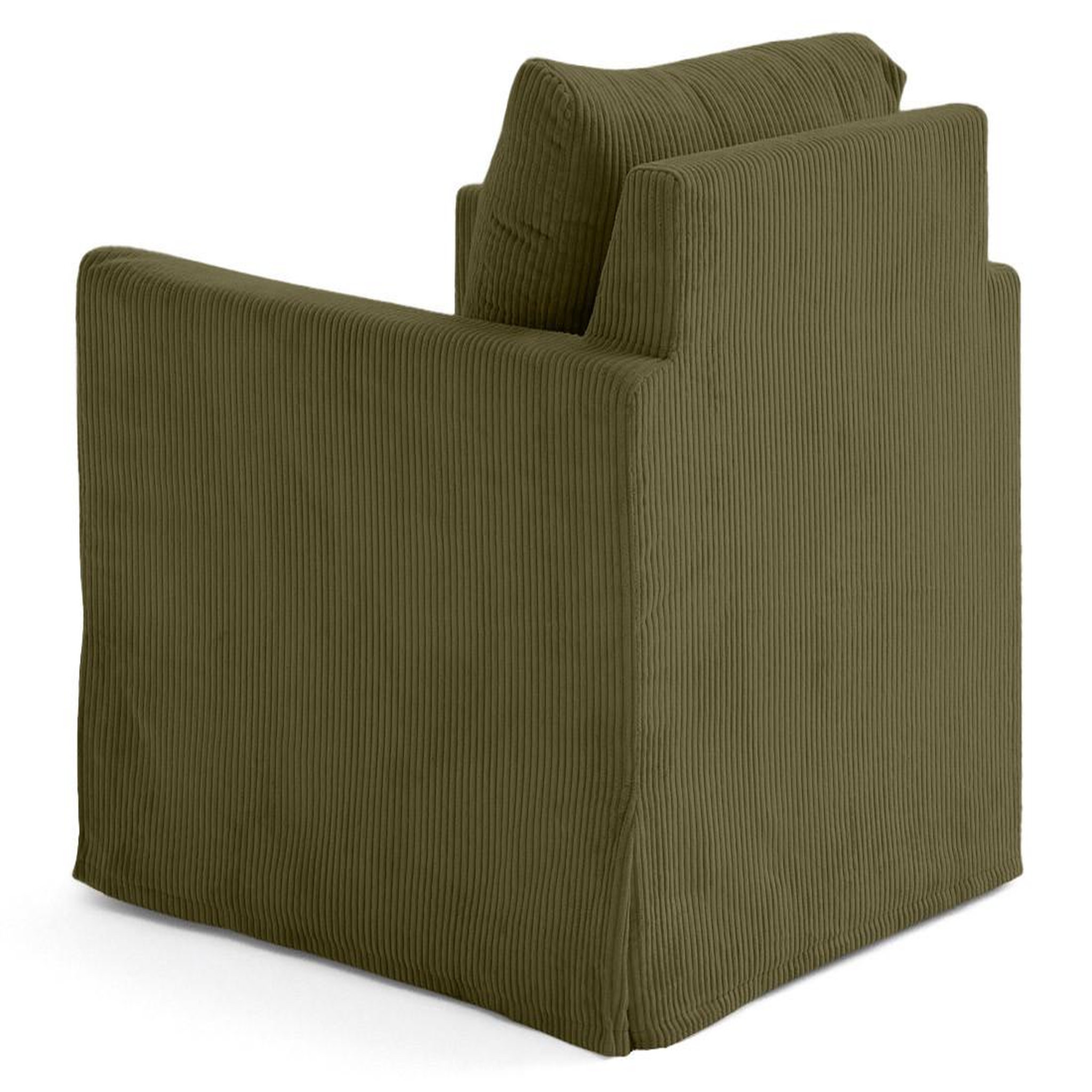 Voir la diapositive 5 : LISA DESIGN Serena - fauteuil déhoussable en velours côtelé