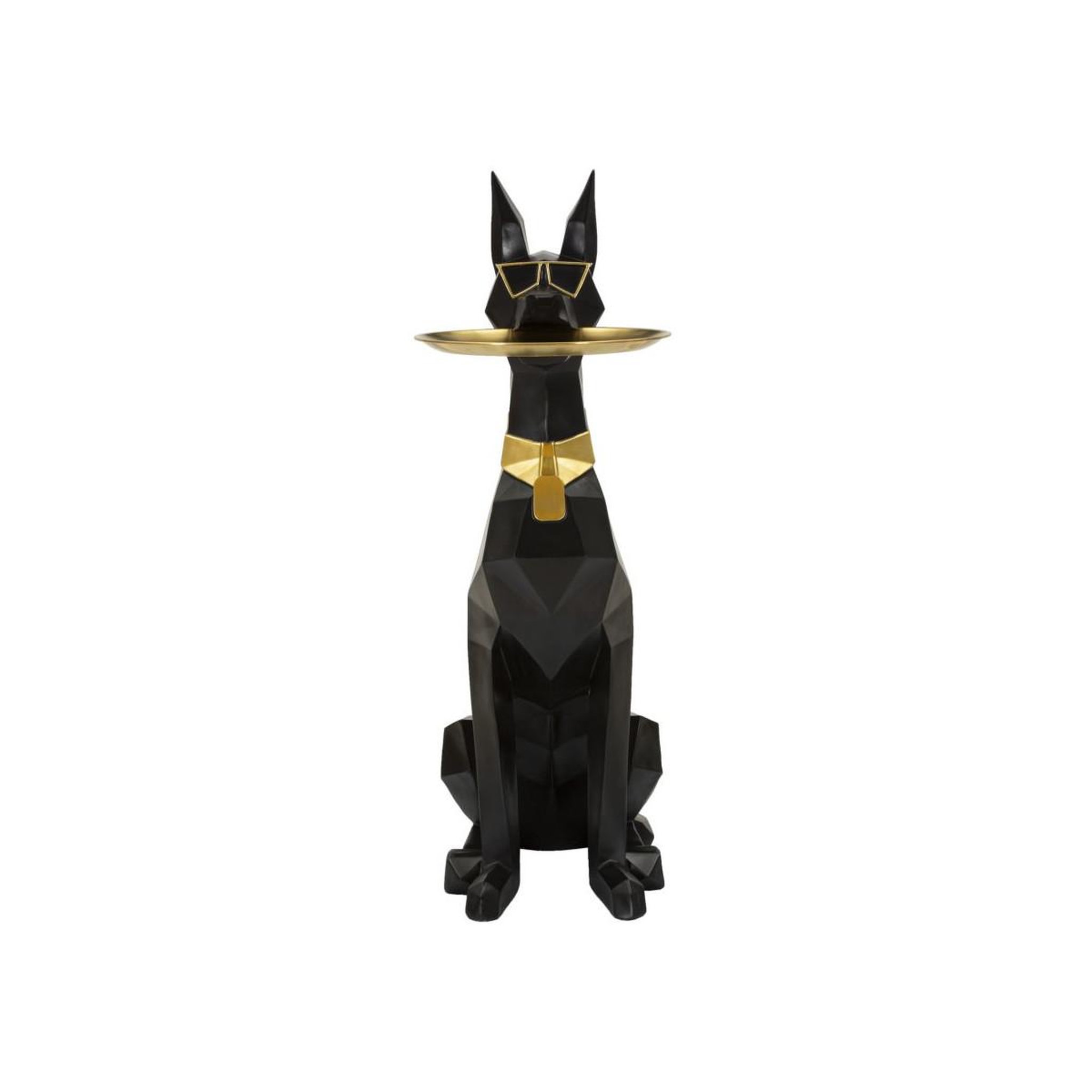 Voir la diapositive 3 : Paris Prix Vide-poche statue chien  origami  91cm noir