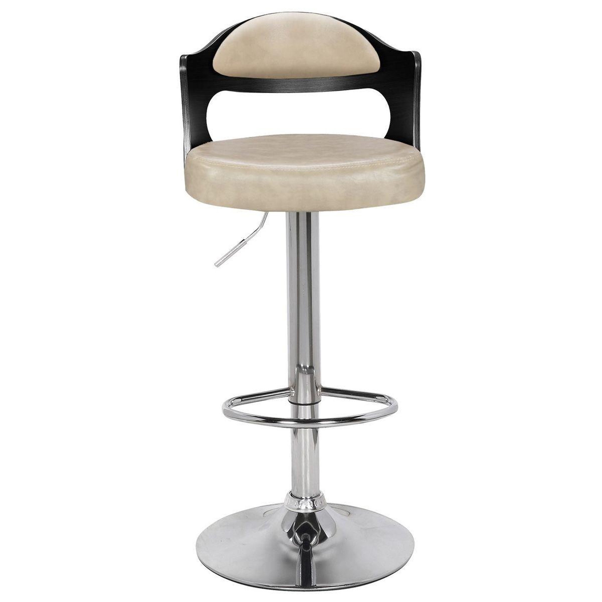 Voir la diapositive 3 : Paris Prix Lot de 2 Tabourets de Bar  Omina  90-110cm Crème