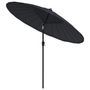 Voir la diapositive 3 : VIDAXL Parasol d'exterieur avec mat en aluminium 270 cm noir