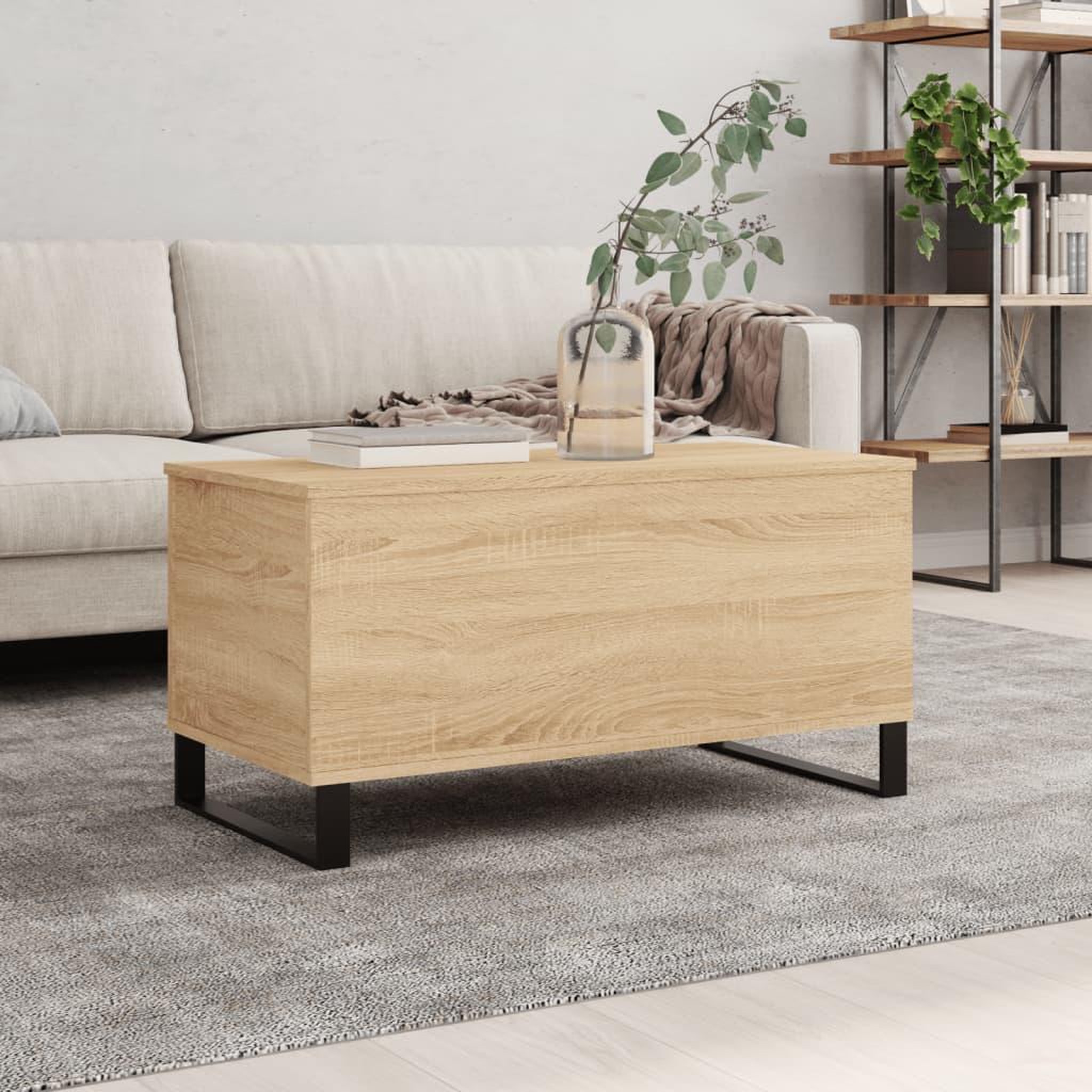 VIDAXL Table basse Chene sonoma 90x44,5x45 cm Bois d'ingenierie
