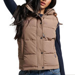 SUPERDRY Doudoune sans manche Marron Femme  Superdry Everest. Coloris disponibles : Marron