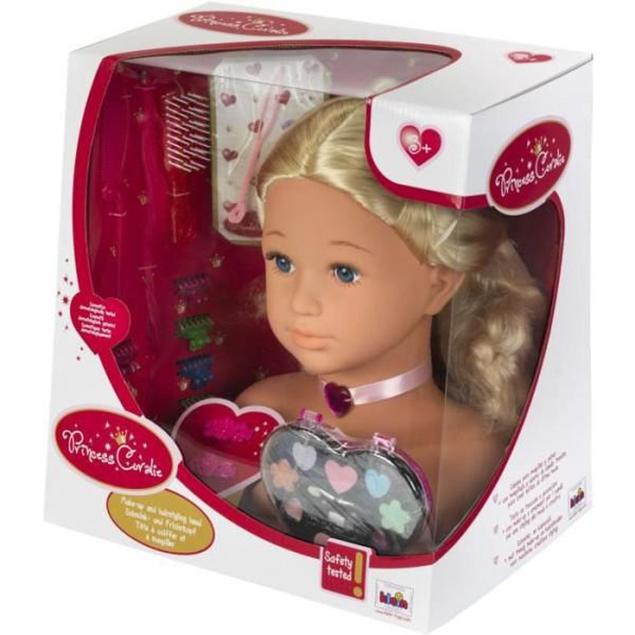 Voir la diapositive 3 : Klein Tete a coiffer et a maquiller Sophia Princess Coralie avec accessoires - KLEIN - 5240