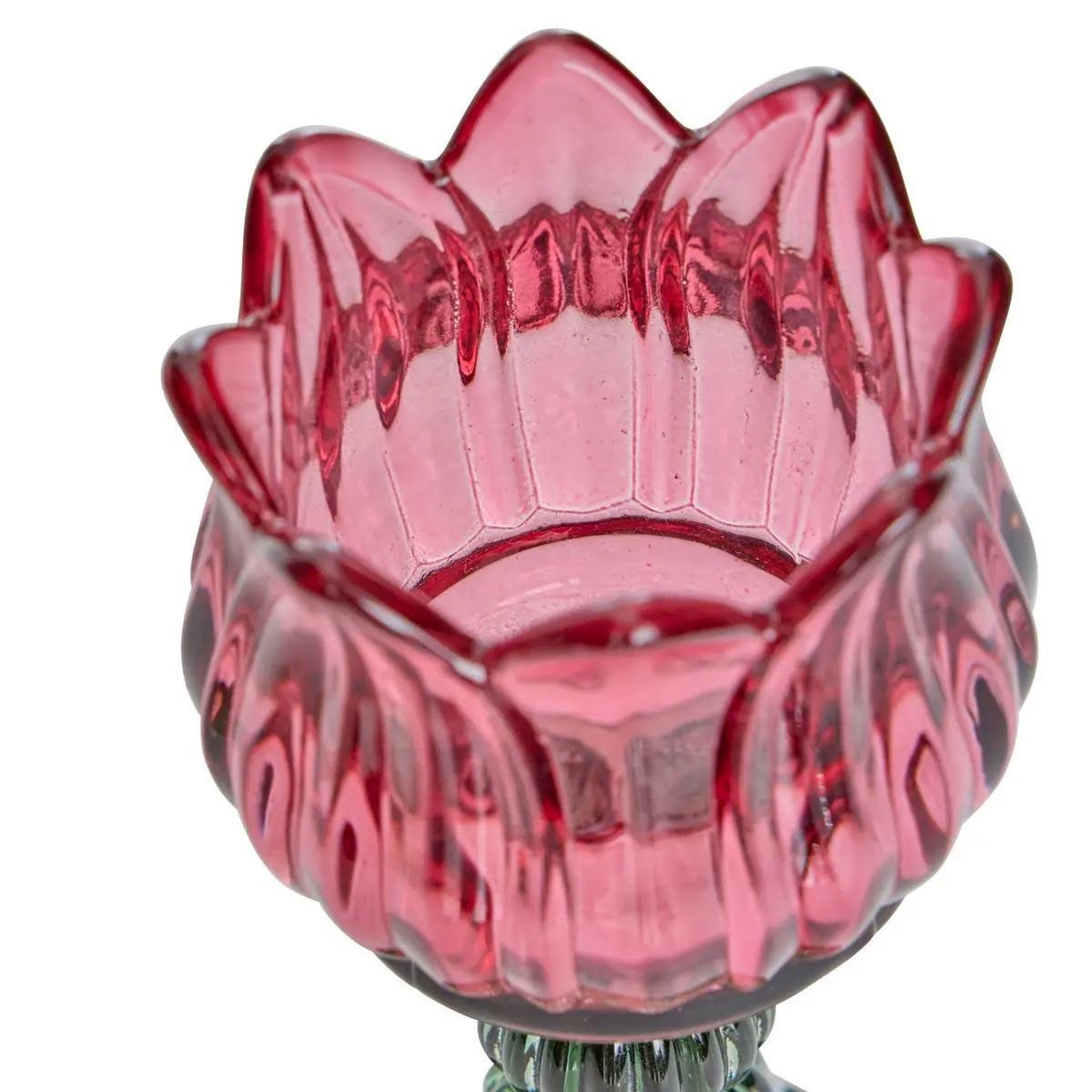 Voir la diapositive 3 : ATMOSPHERA Lot de 2 photophores design  fleur de rose  17cm multicolore