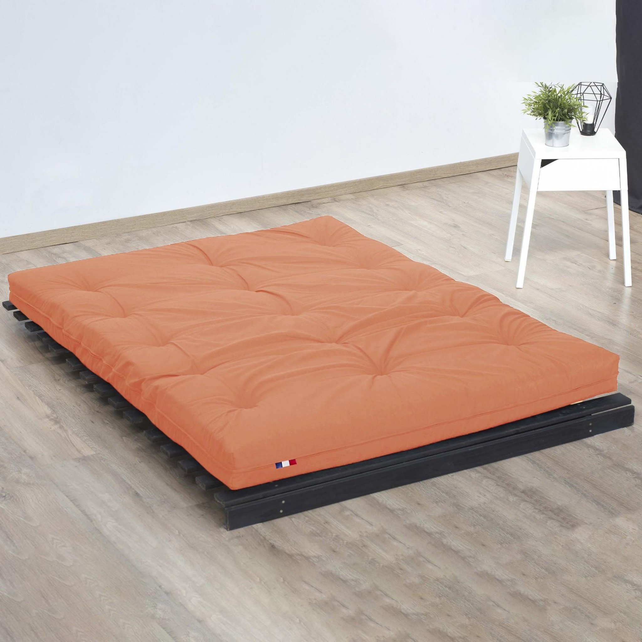 Voir la diapositive 3 : IDLITERIE Matelas futon coton et fibres recyclés, fabriqué en France
