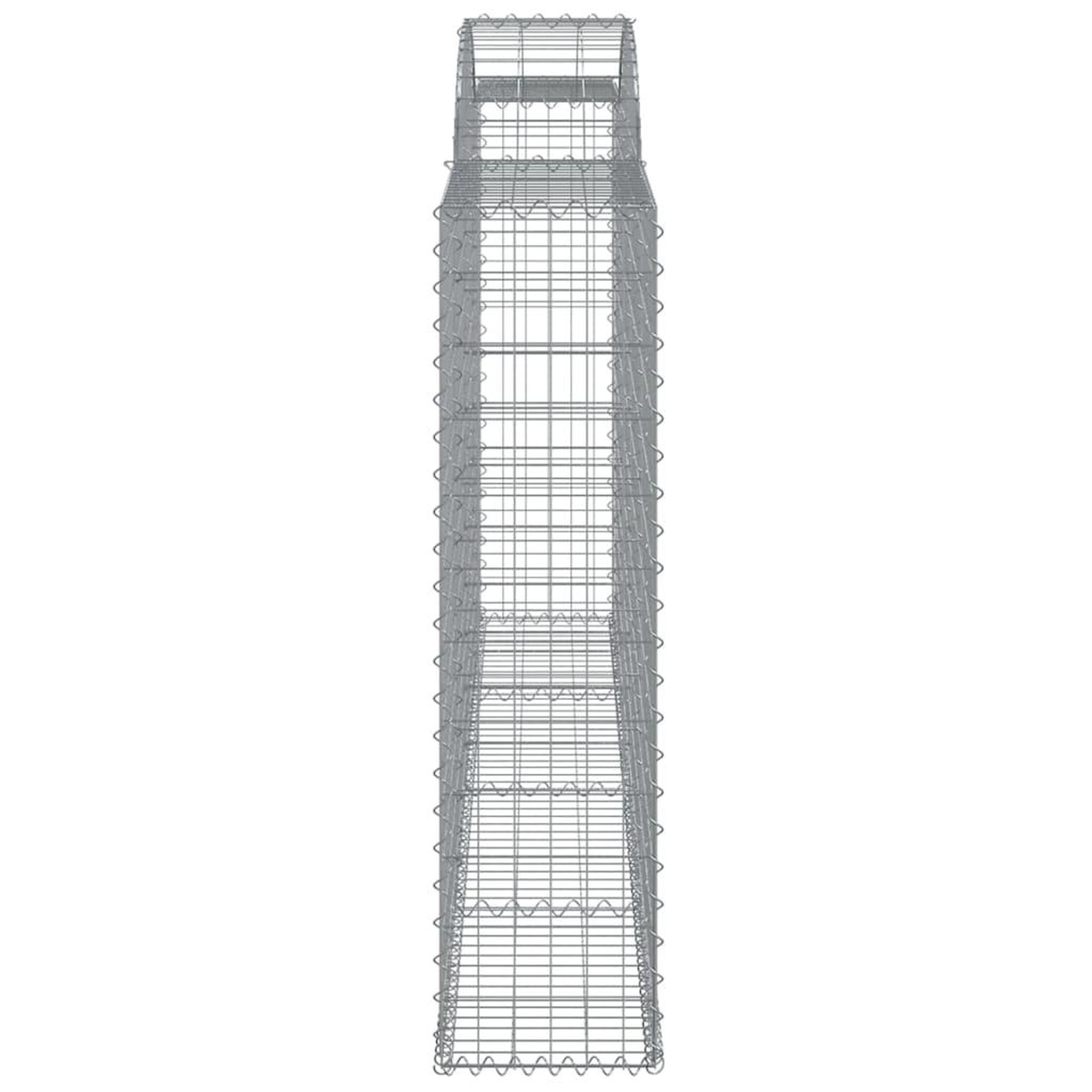 Voir la diapositive 5 : VIDAXL Paniers a gabions arques 25 pcs 300x30x120/140 cm fer galvanise
