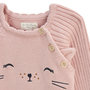 Voir la diapositive 2 : Petit Béguin Ensemble bébé pull et legging en tricot Swan