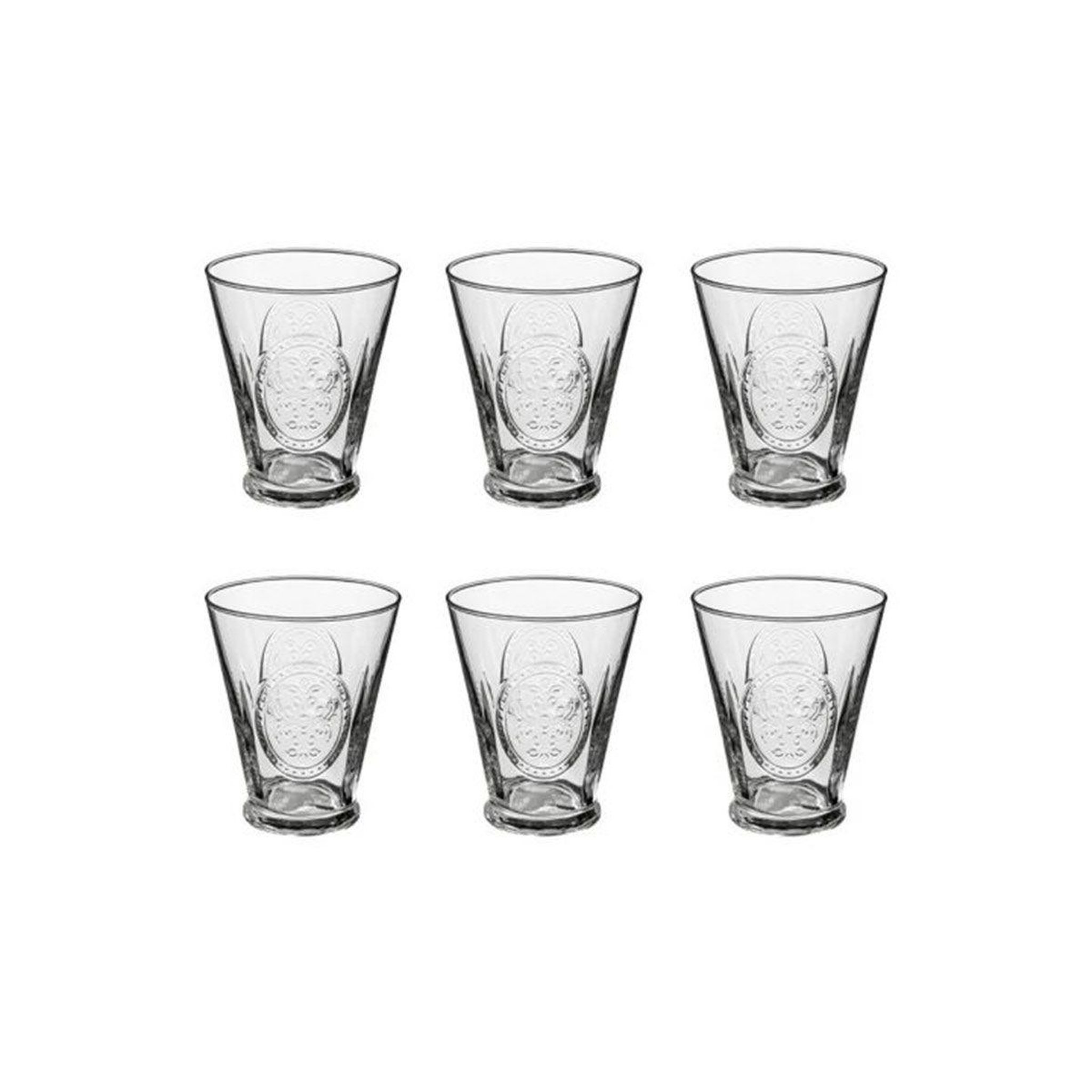 SECRET DE GOURMET Lot de 6 verres hauts  carmela  34cl transparent