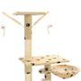 Voir la diapositive 5 : VIDAXL Arbre a chat et griffoirs 230-250 cm Empreintes de pattes Beige