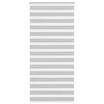 VIDAXL Store zebre gris clair largeur du tissu 90,9 cm polyester