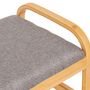 Voir la diapositive 2 : FIVE Meuble à chaussures 4 paires avec banc COSY - Beige et gris