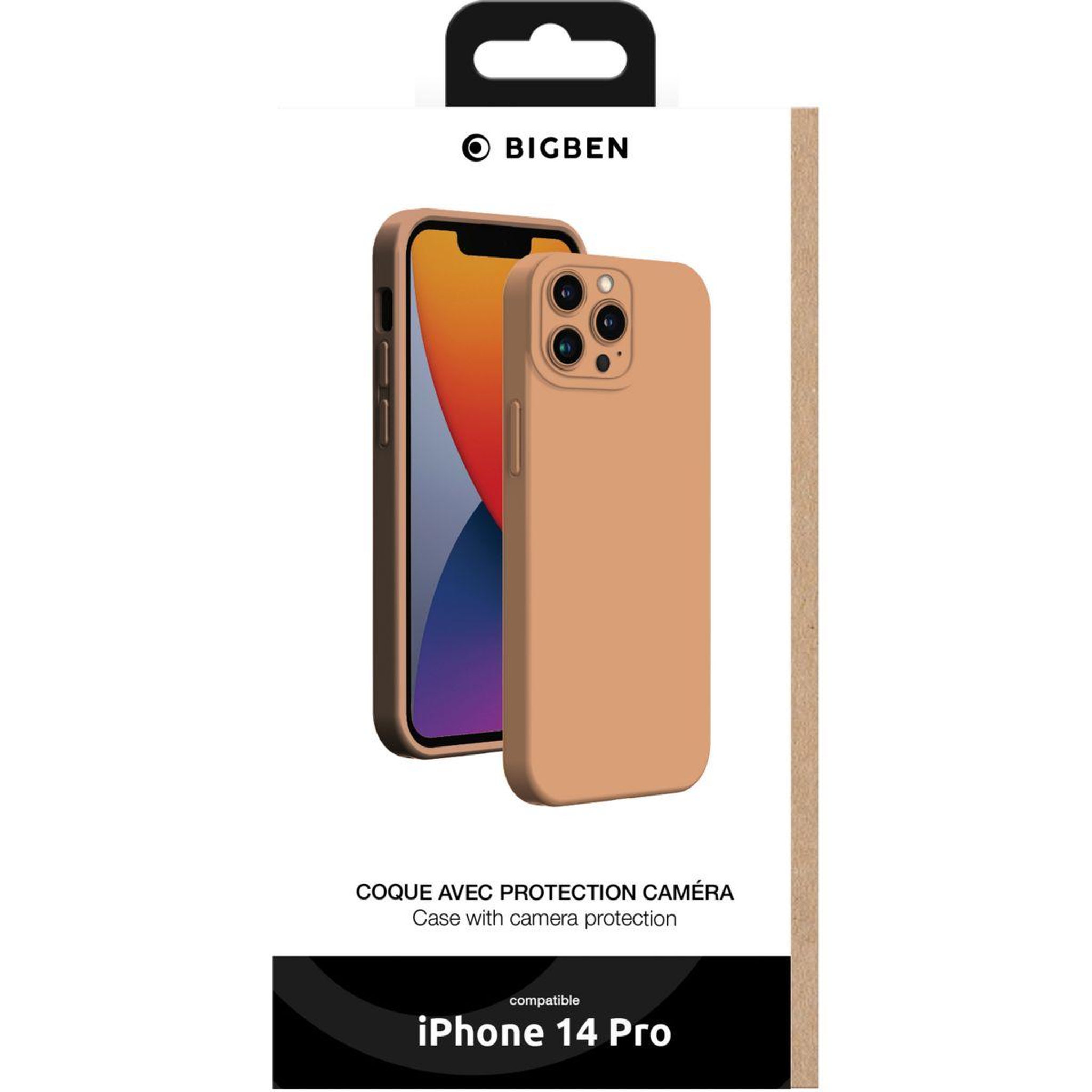 Voir la diapositive 2 : Bigben Connected Coque iPhone 14 Pro full protection rose