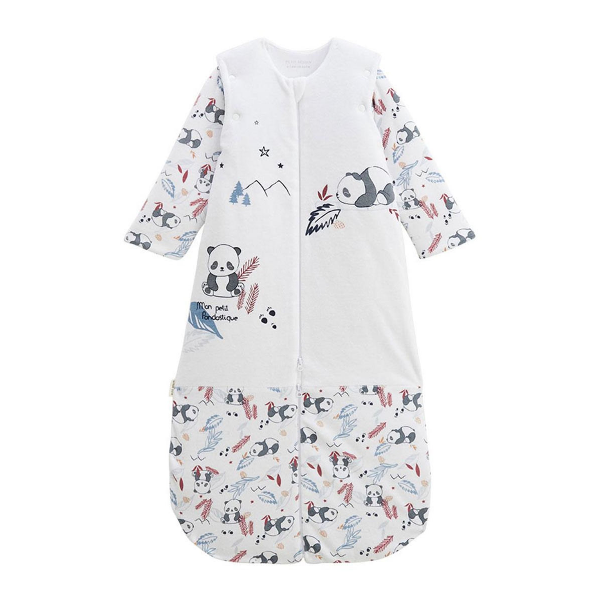 Petit Béguin Turbulette d'hiver en velours avec manches amovibles et jambes séparables Tao