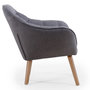 Voir la diapositive 4 : Paris Prix Fauteuil Scandinave Matelassé  Taon  83cm Gris