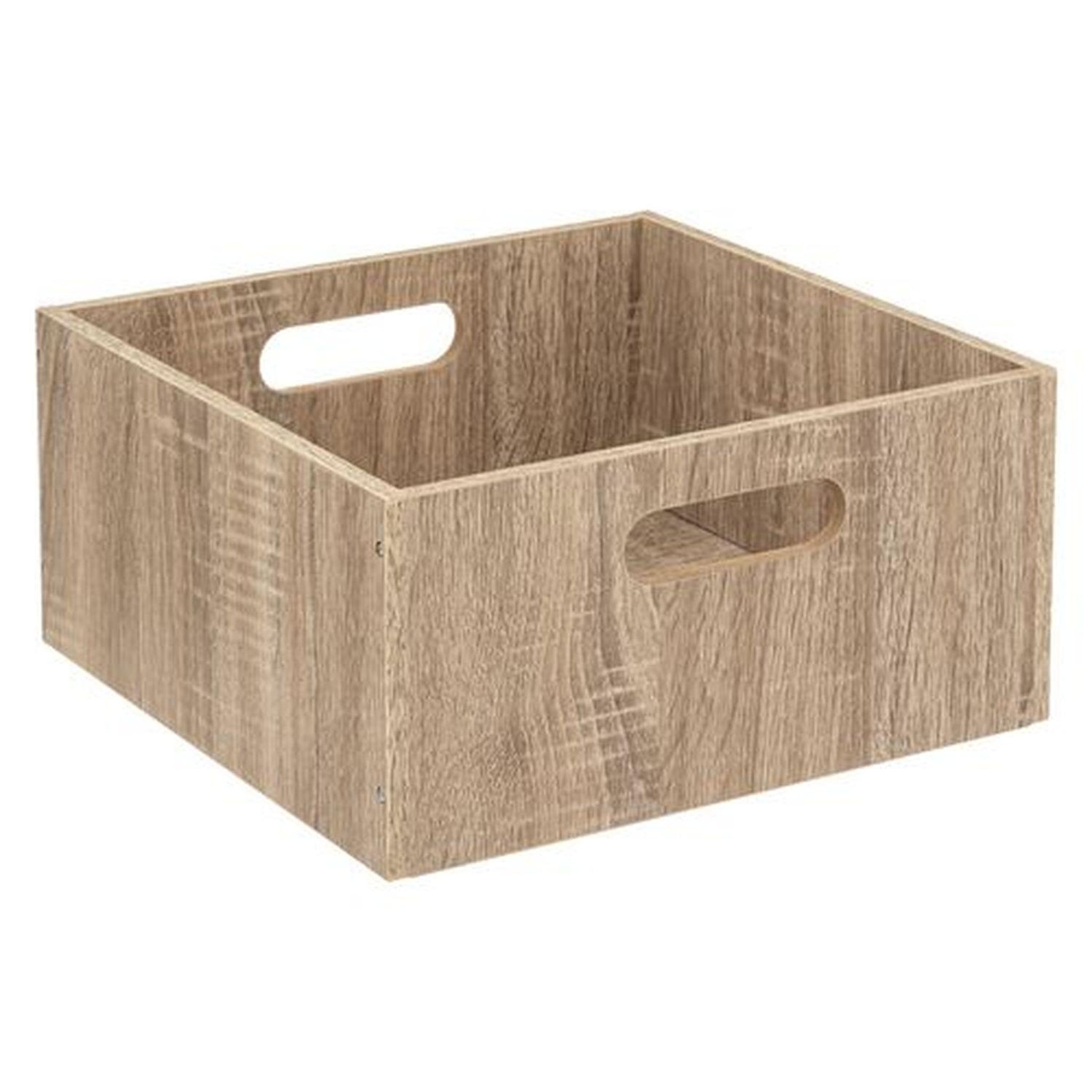 Voir la diapositive 3 : TOILINUX Lot de 6 Boîtes de rangement carrée en MDF
