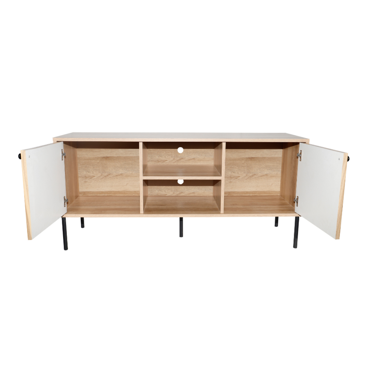 CONCEPT USINE Buffet en bois avec 2 portes et 2 niches EDGE