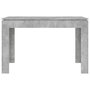 Voir la diapositive 4 : VIDAXL Table a manger Gris beton 120x60x76 cm Bois d'ingenierie