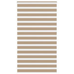 VIDAXL Store zebre marron sable largeur du tissu 130,9 cm polyester