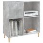 Voir la diapositive 4 : VIDAXL Armoire a disques gris beton 84,5x38x89 cm bois d'ingenierie