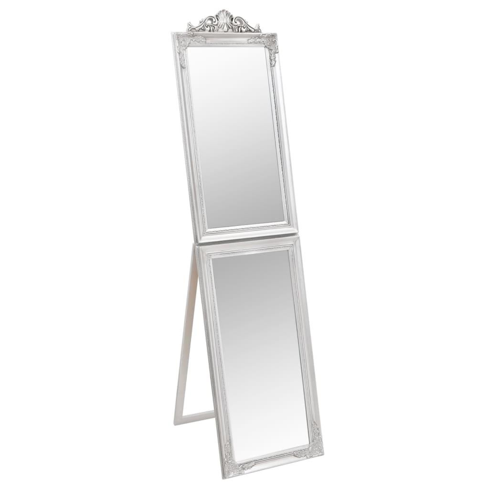 Voir la diapositive 2 : VIDAXL Miroir sur pied argente 45x180 cm