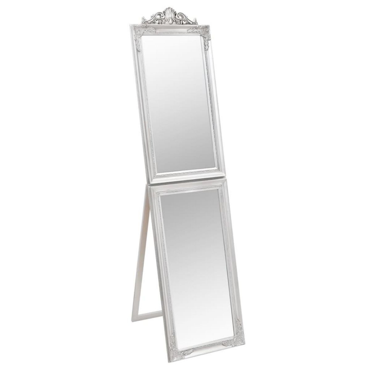 VIDAXL Miroir sur pied Argente 45x180 cm