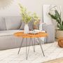 Voir la diapositive 2 : VIDAXL Dessus de table Ø80x2,5 cm rond bois massif d'acacia