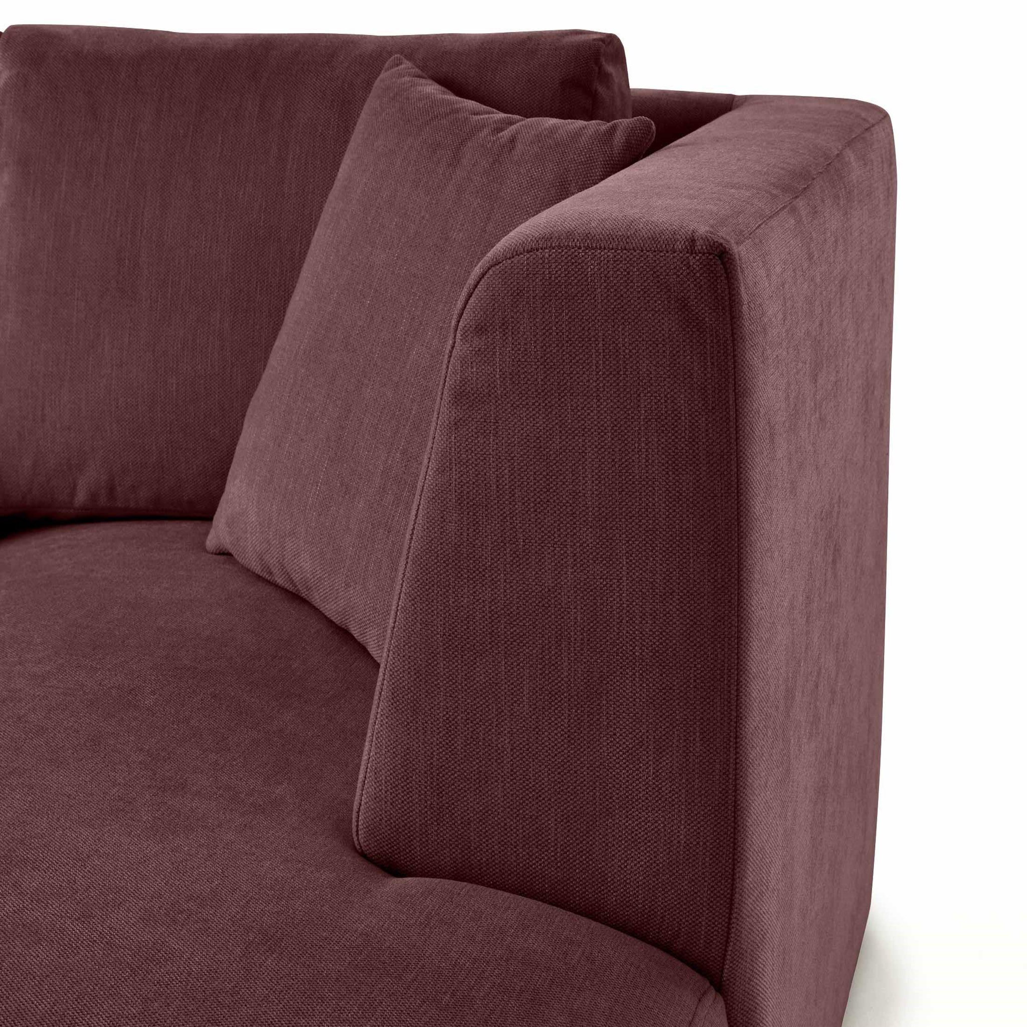 Voir la diapositive 5 : LISA DESIGN Santorini - module d'assise méridienne droit - en tissu texturé