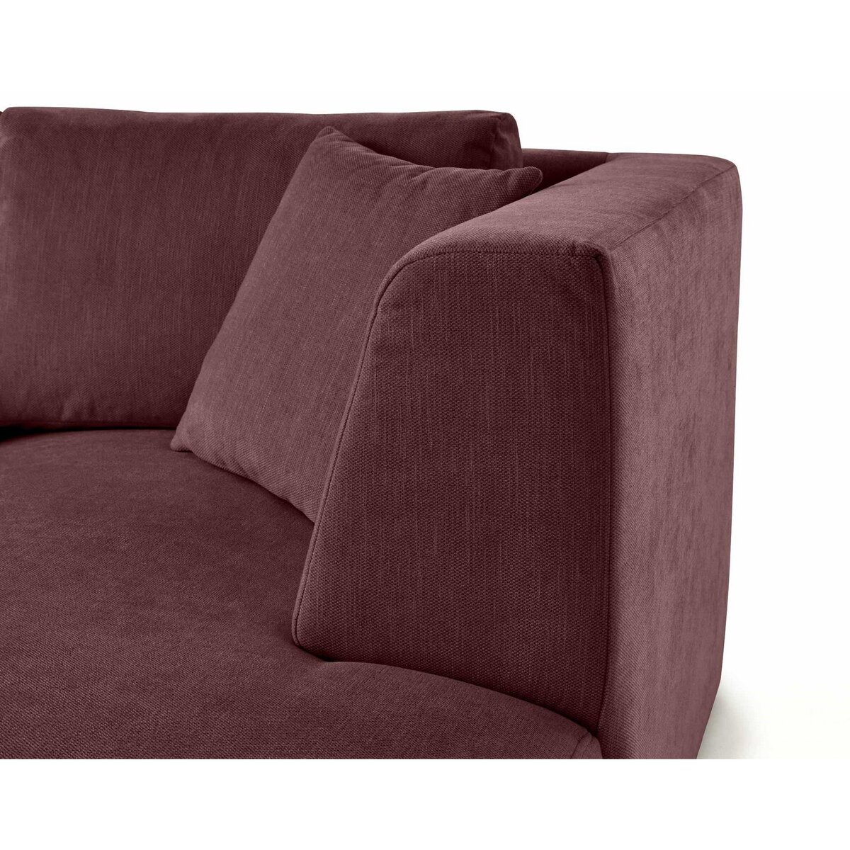 LISA DESIGN Santorini - module d'assise méridienne droit - en tissu texturé