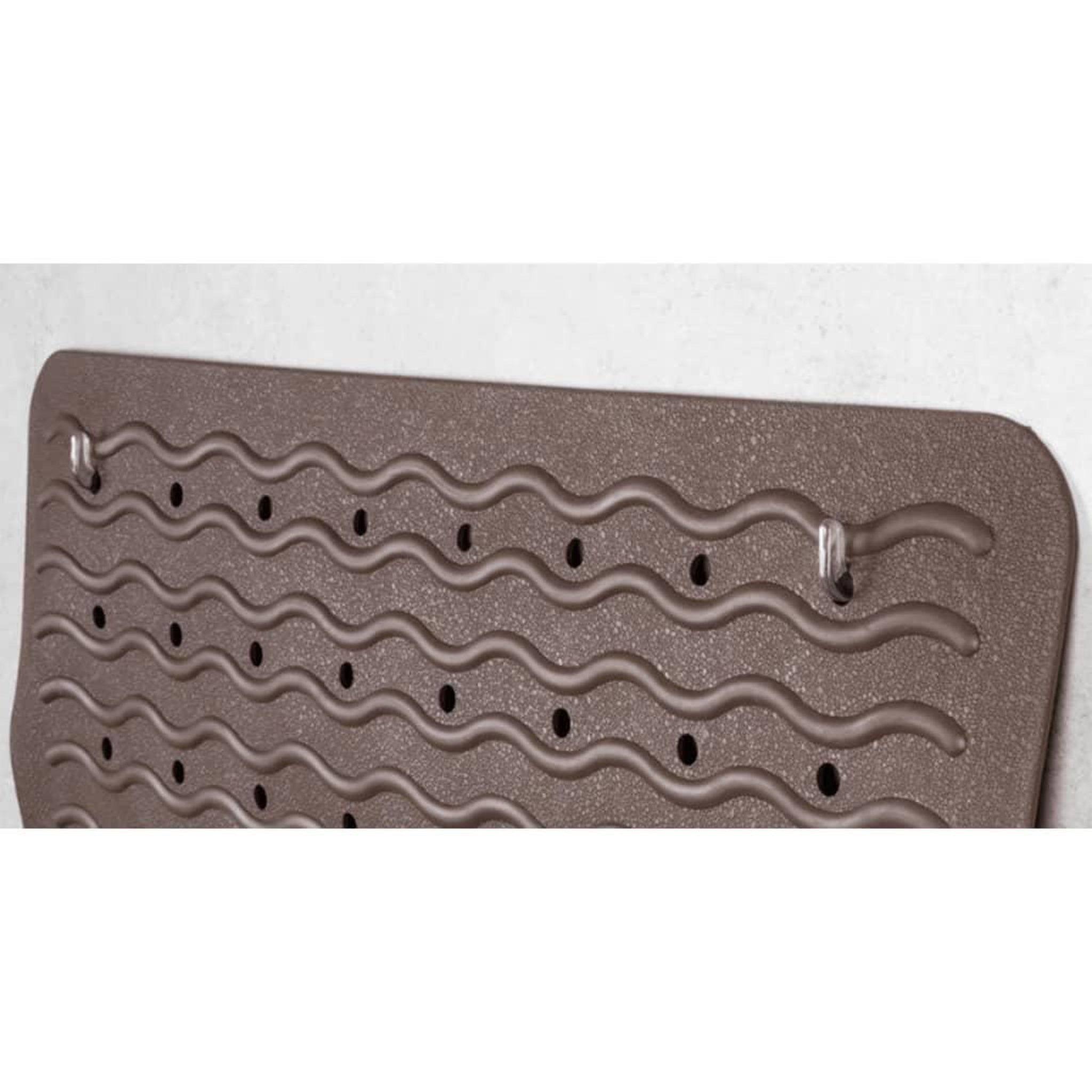Voir la diapositive 2 : RIDDER RIDDER Tapis de bain antiderapant Playa 80 x 38 cm Noir 68310