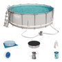 Voir la diapositive 2 : BESTWAY Piscine tubulaire 4,27 x 1,22 m ronde
