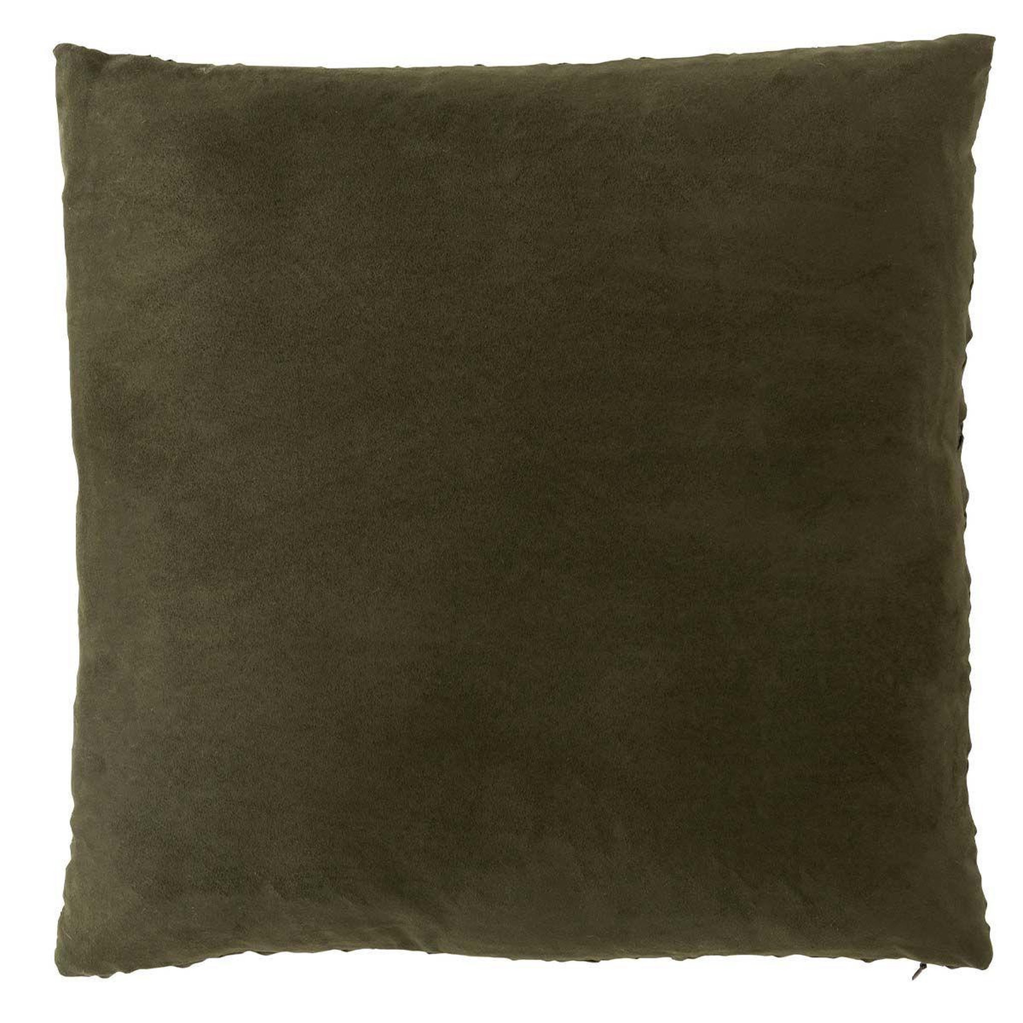 Voir la diapositive 2 : J-LINE Coussin déco  tissé  43x43cm vert