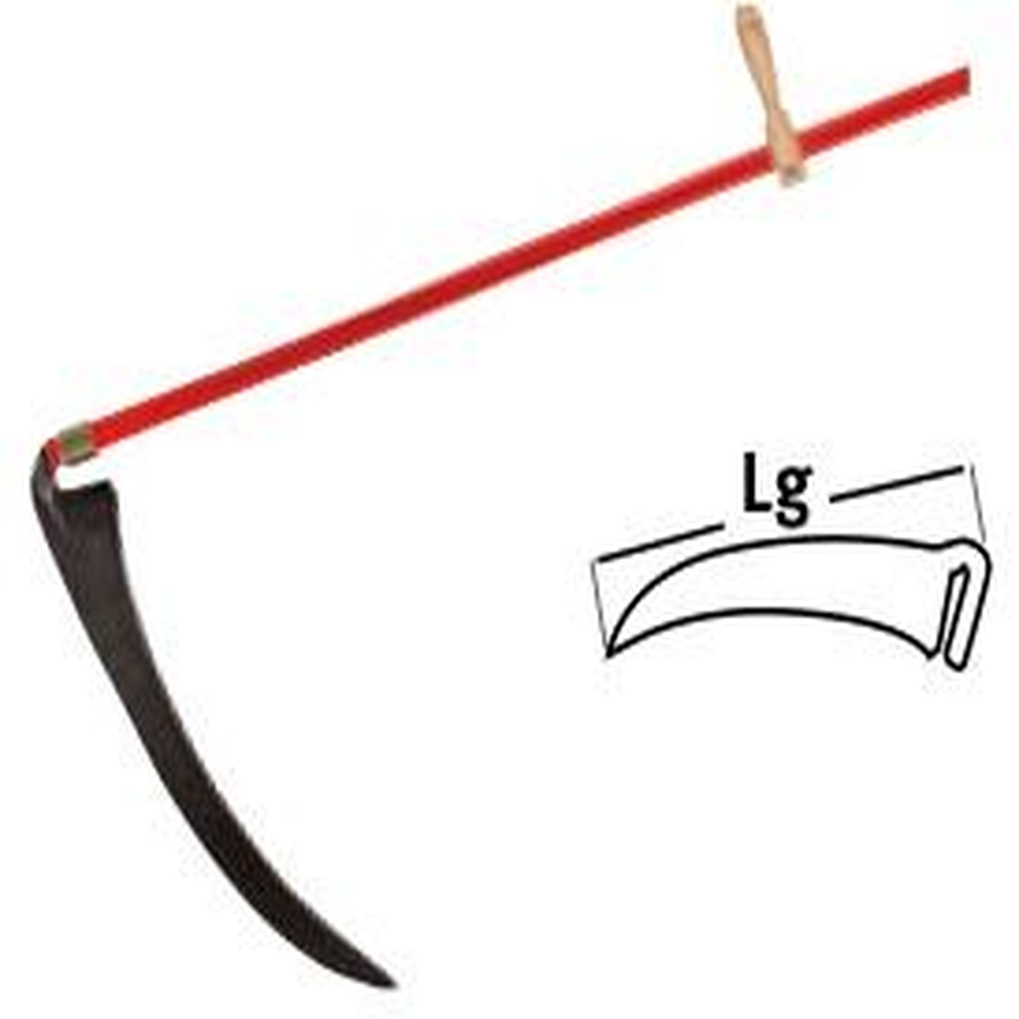 Leborgne Faux à herbe sans talon - 65 cm - sans manche
