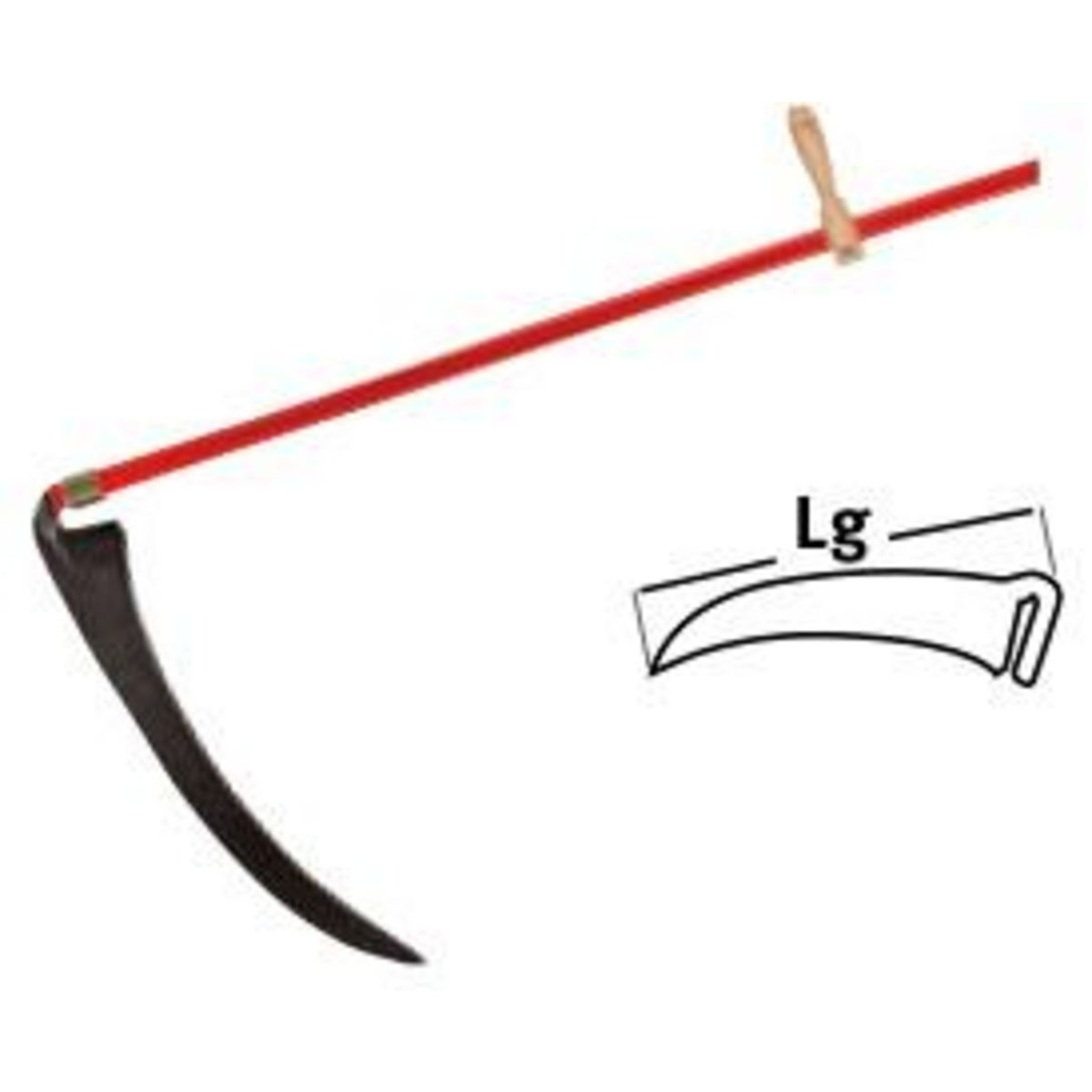 Leborgne Faux à herbe sans talon - 65 cm - sans manche