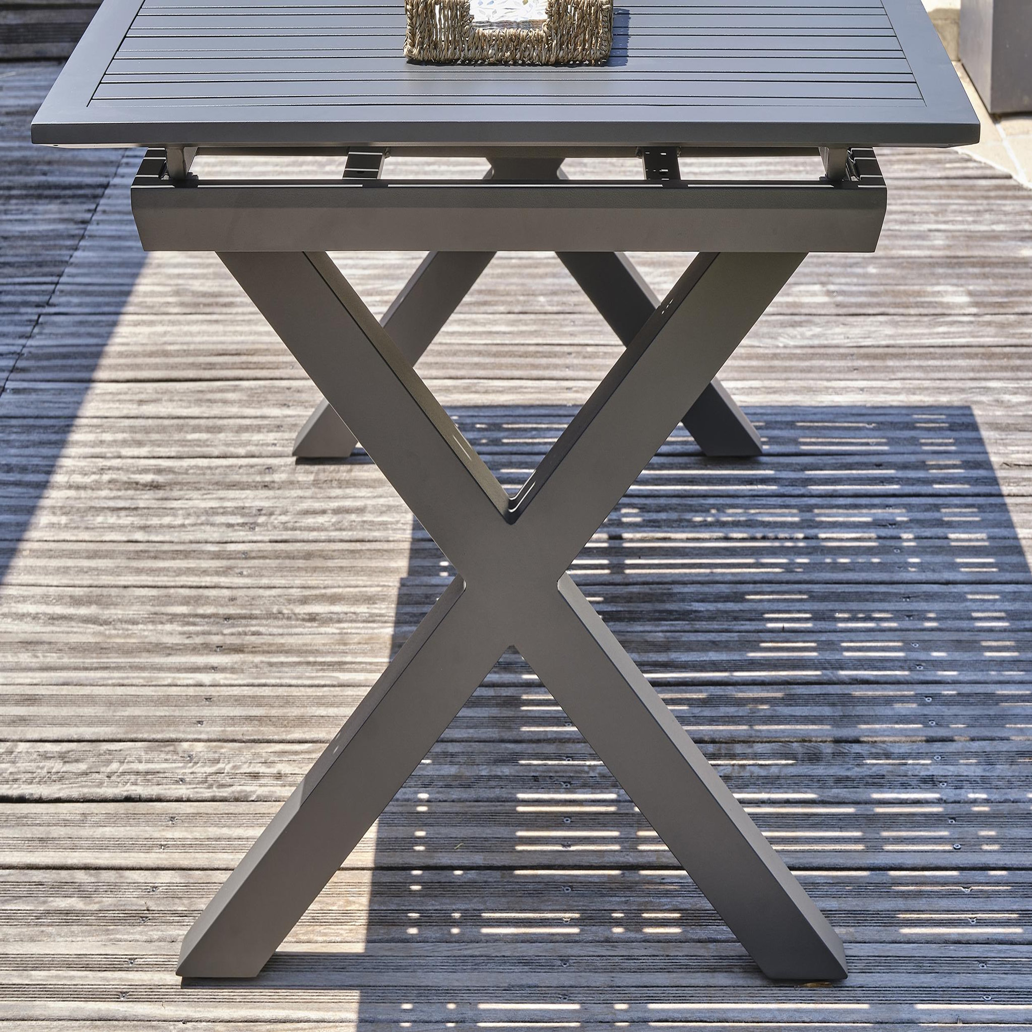 Voir la diapositive 4 : DCB GARDEN Table de jardin en aluminium