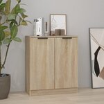 VIDAXL Buffet Chene sonoma 60x30x70 cm Bois d'ingenierie
