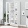 Voir la diapositive 3 : VIDAXL Armoire a vitrine Blanc brillant Bois d'ingenierie