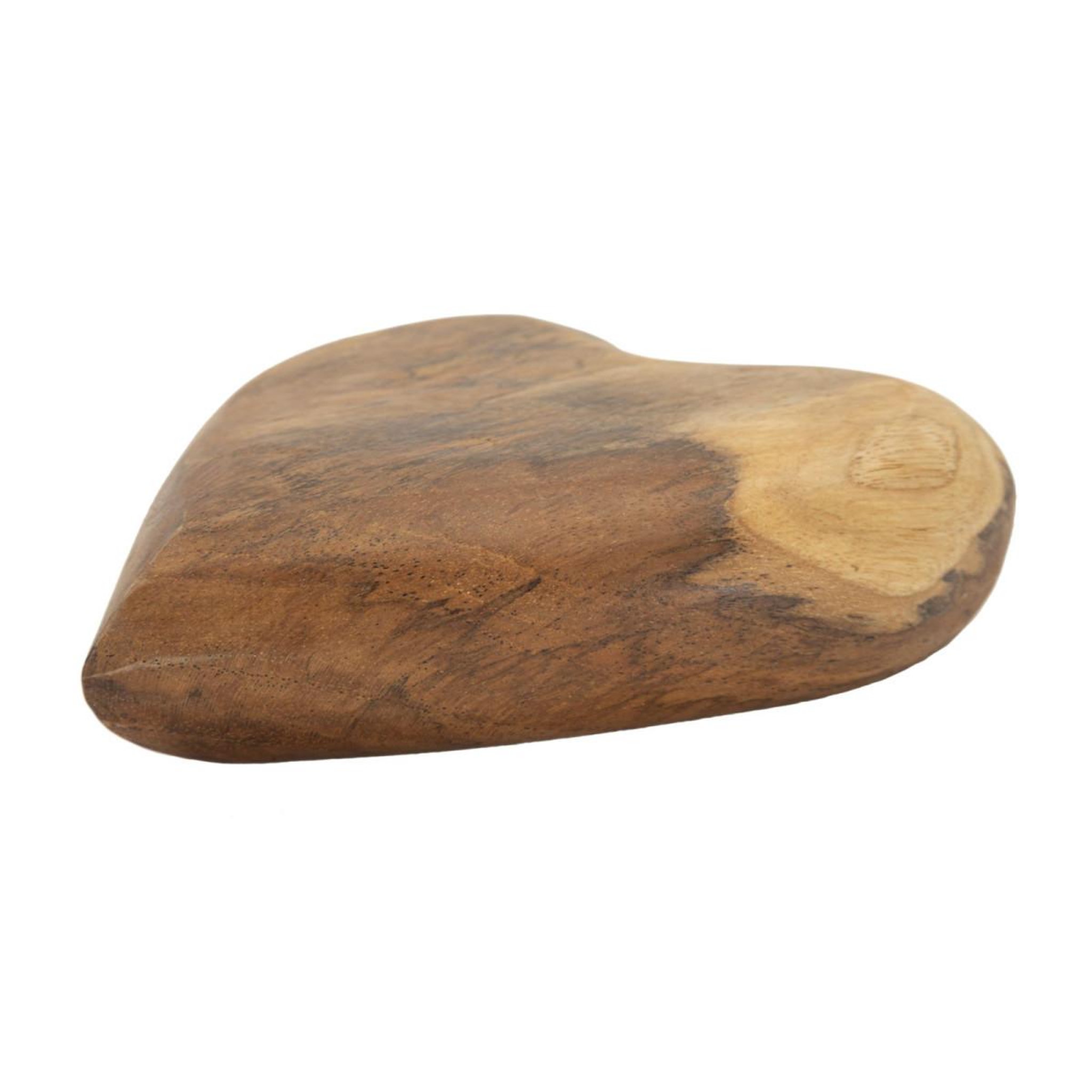 Voir la diapositive 3 : Paris Prix Cœur déco en teck  haki  16cm naturel