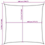 Voir la diapositive 6 : VIDAXL Voile d'ombrage 160 g/m^2 Blanc 5x5 m PEHD