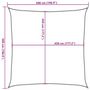 Voir la diapositive 6 : VIDAXL Voile d'ombrage 160 g/m^2 Blanc 5x5 m PEHD