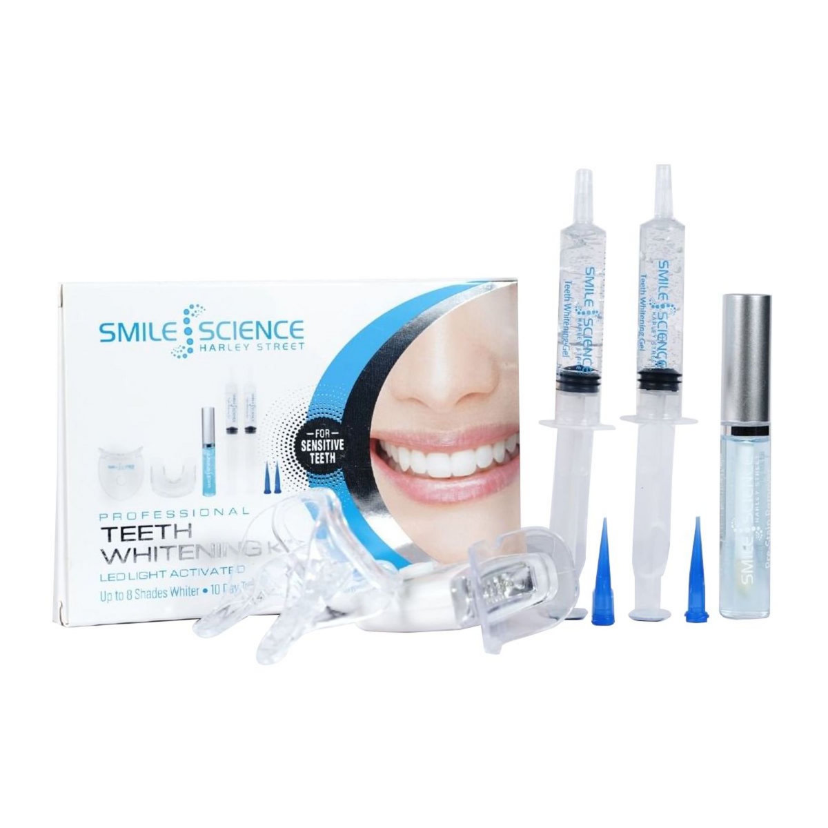SMILE SCIENCE Gel et gouttières Kit professionnel a domicile