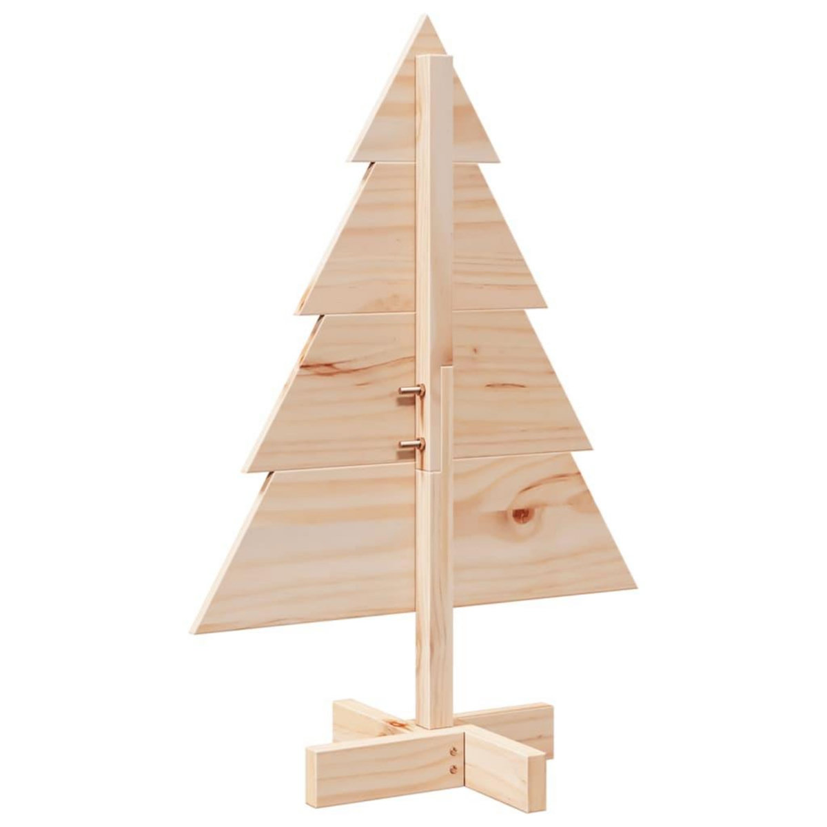 VIDAXL Arbre de Noël en bois pour decoration 70 cm bois massif