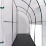 Voir la diapositive 6 : ID MARKET Serre d'hivernage murale adossée 300 x 80 x 160 cm double ouverture balcon et terrasse