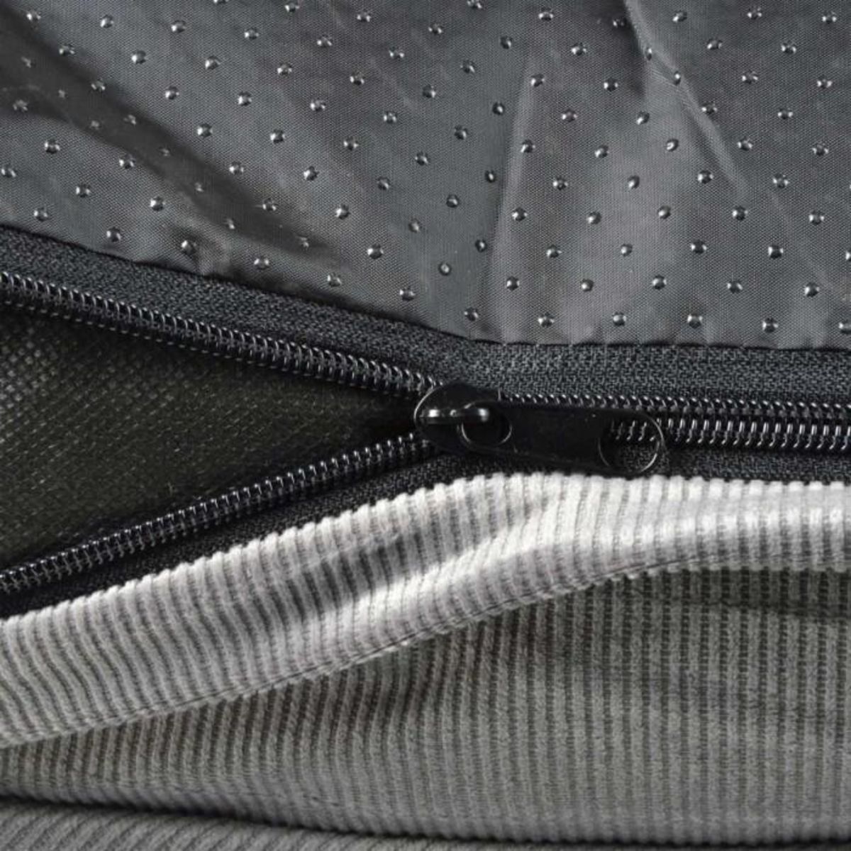 Paris Prix Coussin Rectangle Chien & Chat Velours  Crafty  100cm Gris