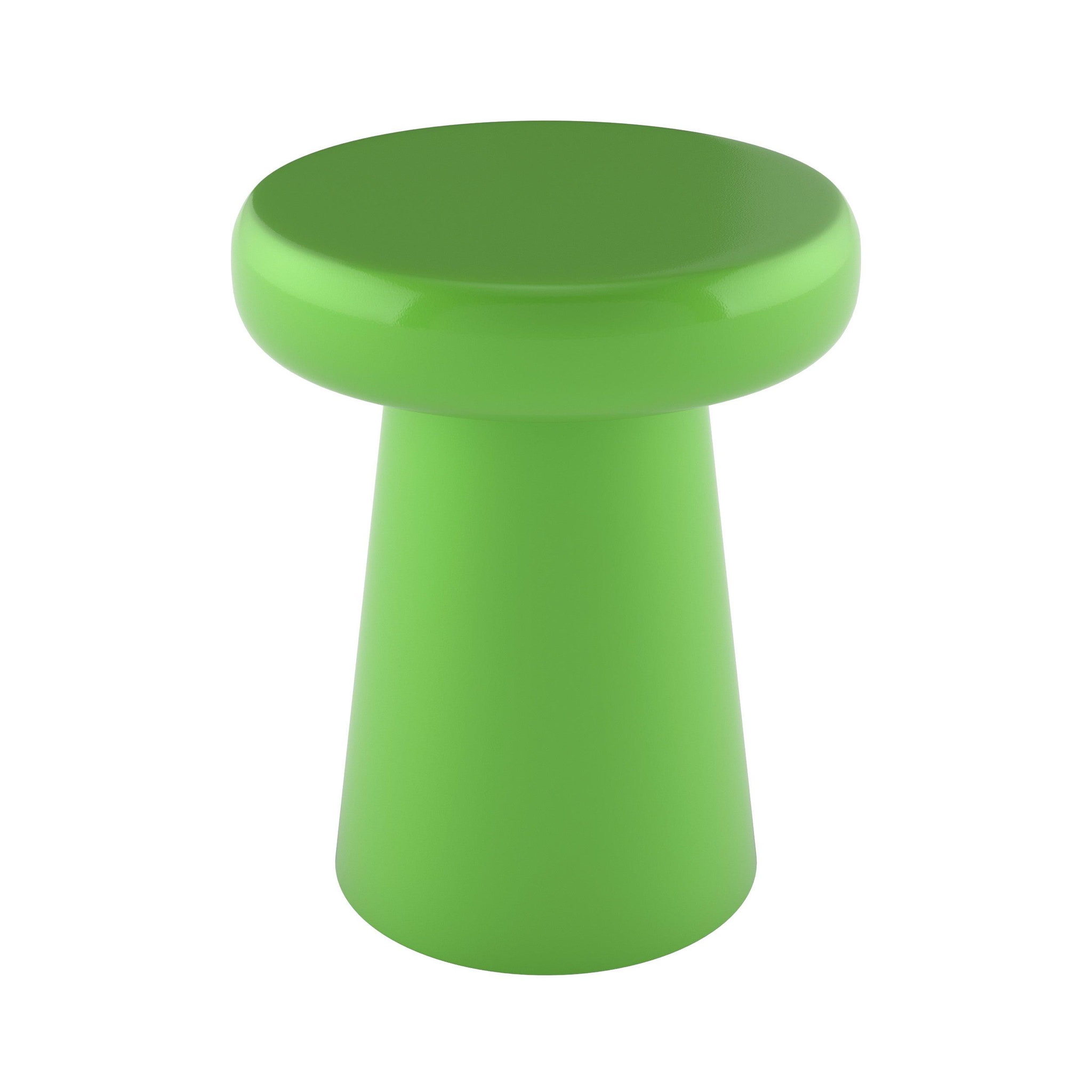 MAISON PAVANE Table d'appoint ronde en métal vert d40 cm-anouk