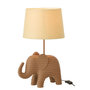 Voir la diapositive 2 : Paris Prix Lampe à Poser en Résine  Éléphant  48cm Marron