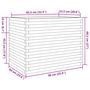 Voir la diapositive 6 : VIDAXL Jardiniere 90x60x68,5 cm bois massif douglas